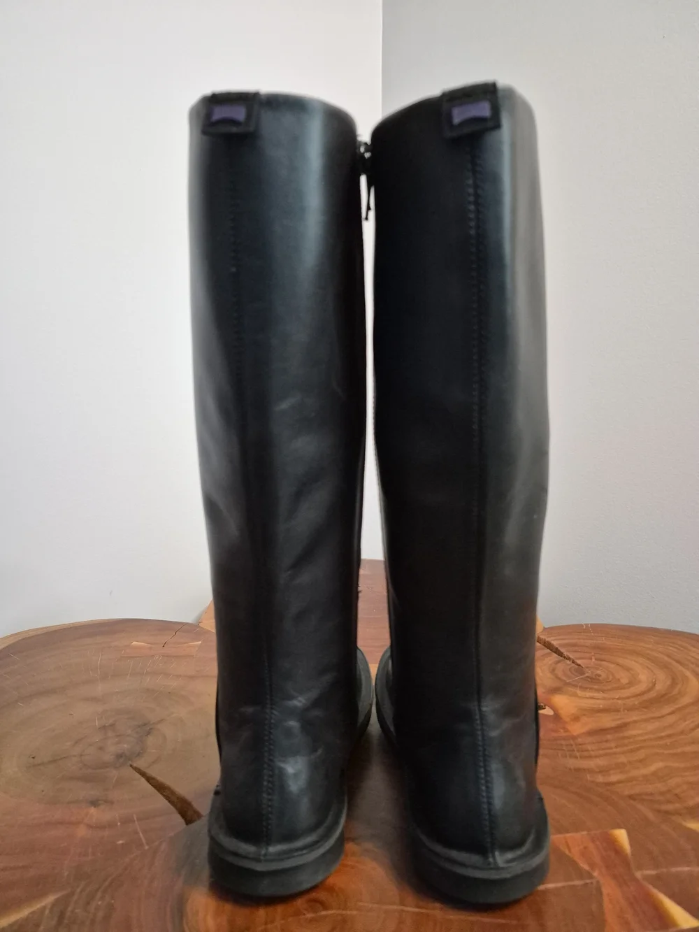 Camper Formiga Leather Riding Boots Black - 35/5 US
